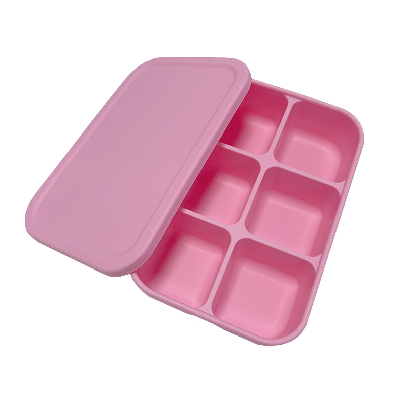 Pink Silicone Multi-Snack Box