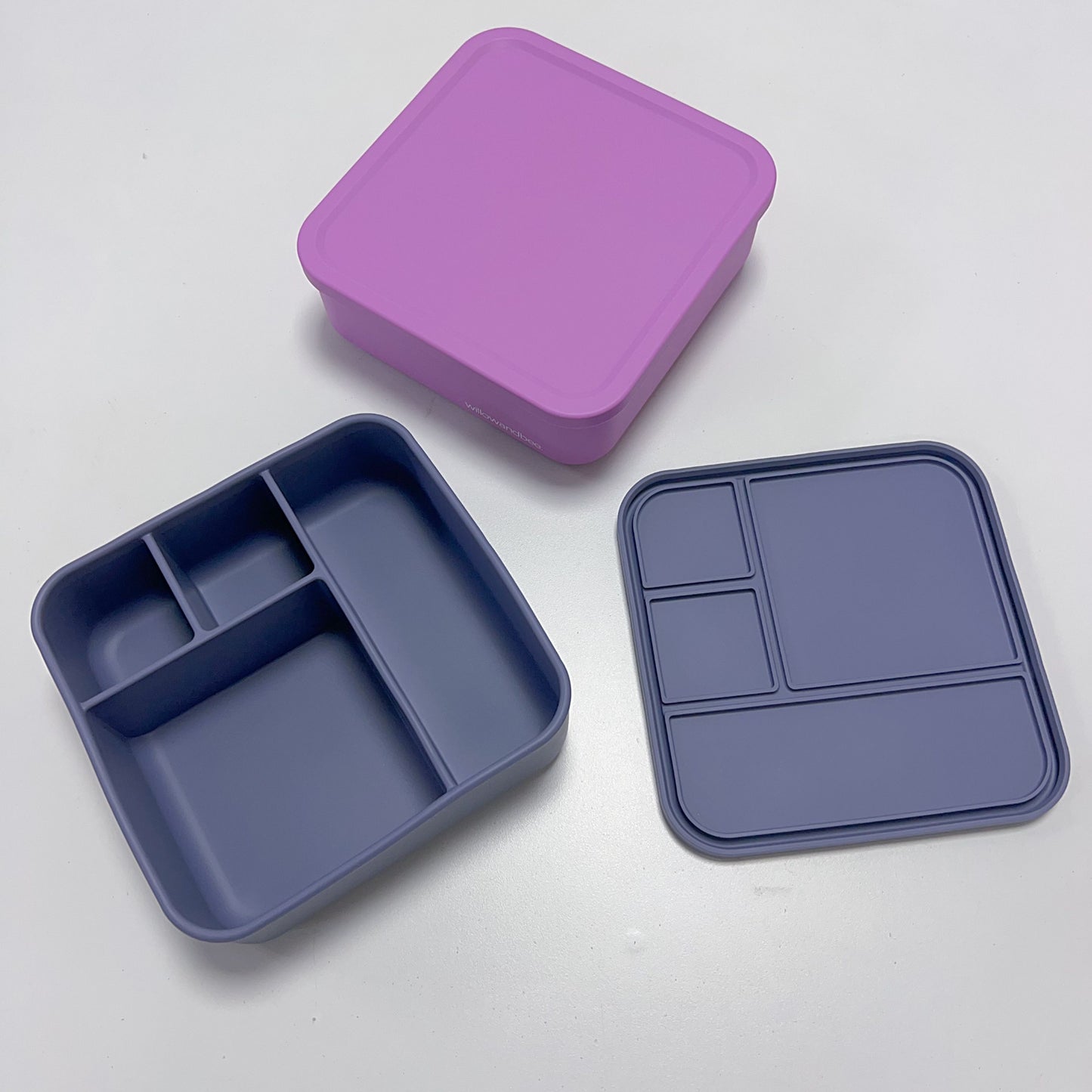Mega Square Silicone Bento Dark Blue