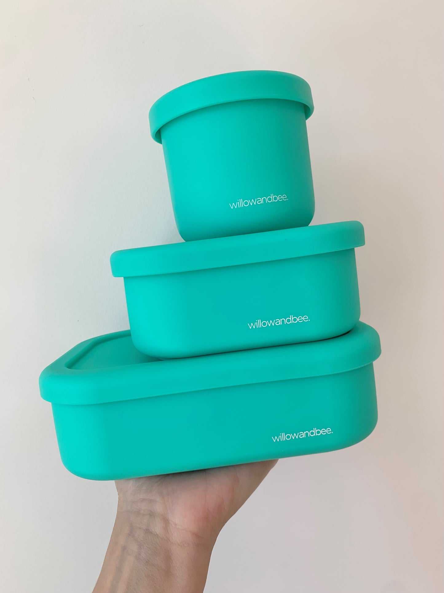 Aqua Silicone Snack Container