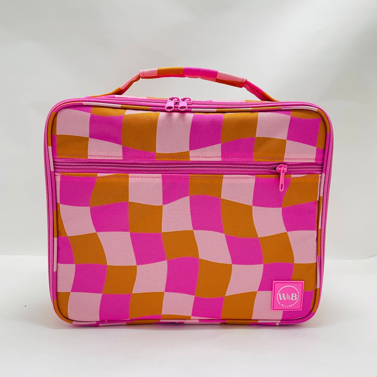 Check Pink Insulated Lunch Bag