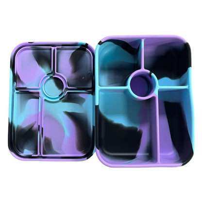 5 Compartment Silicone Bento Midnight Lilac