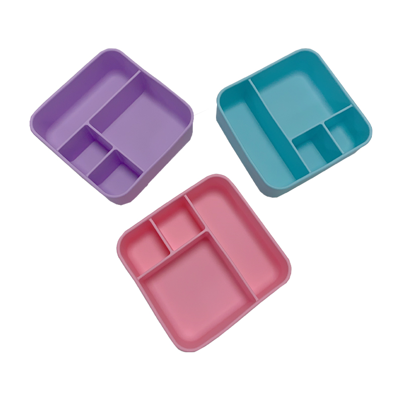 Mega Square Silicone Bento Blue