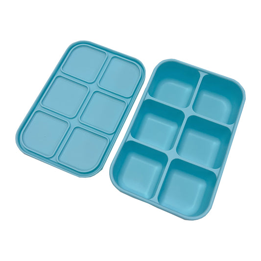 Blue Silicone Multi-Snack Box