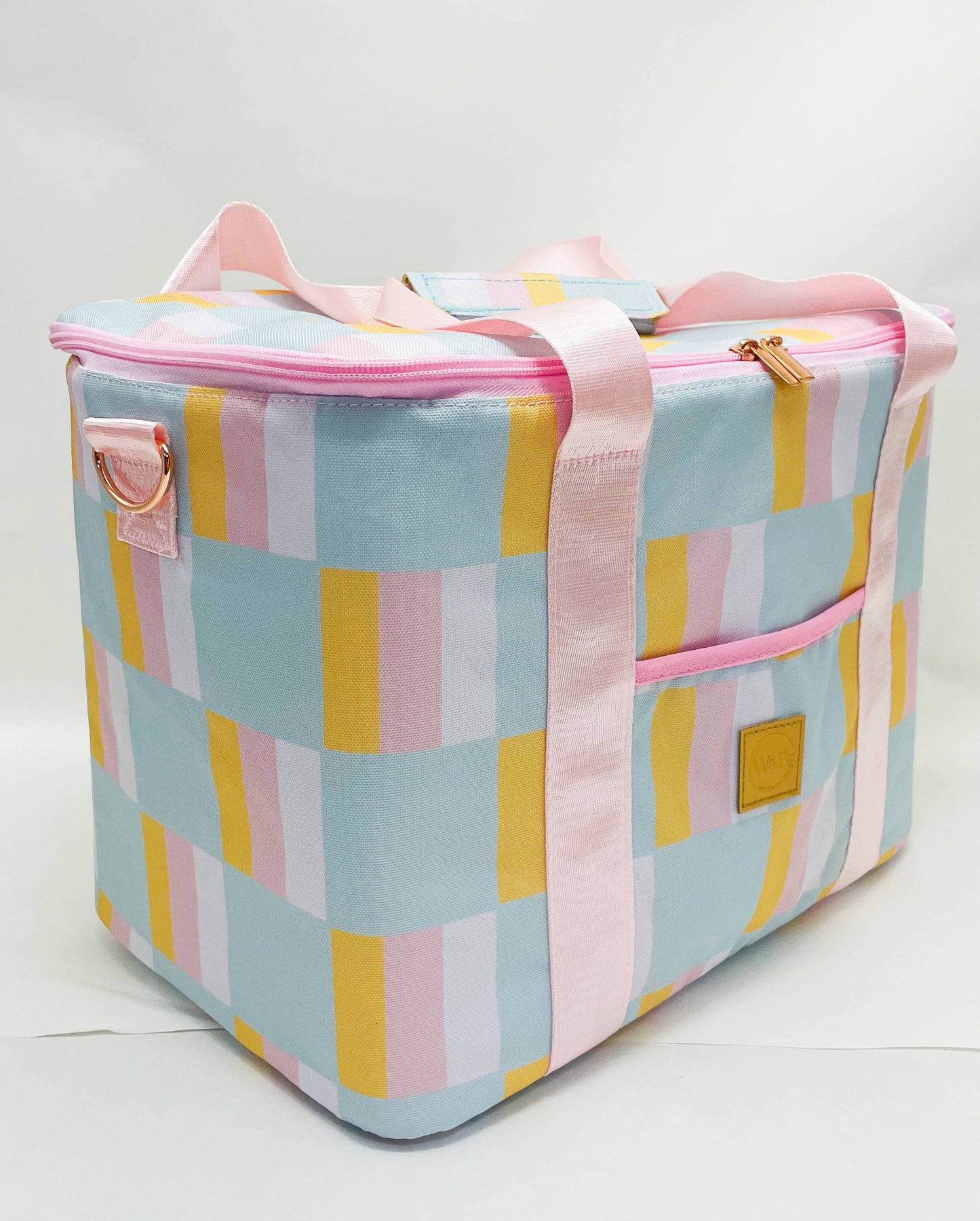 Pastel Squared Insulated Picnic Cooler Bag