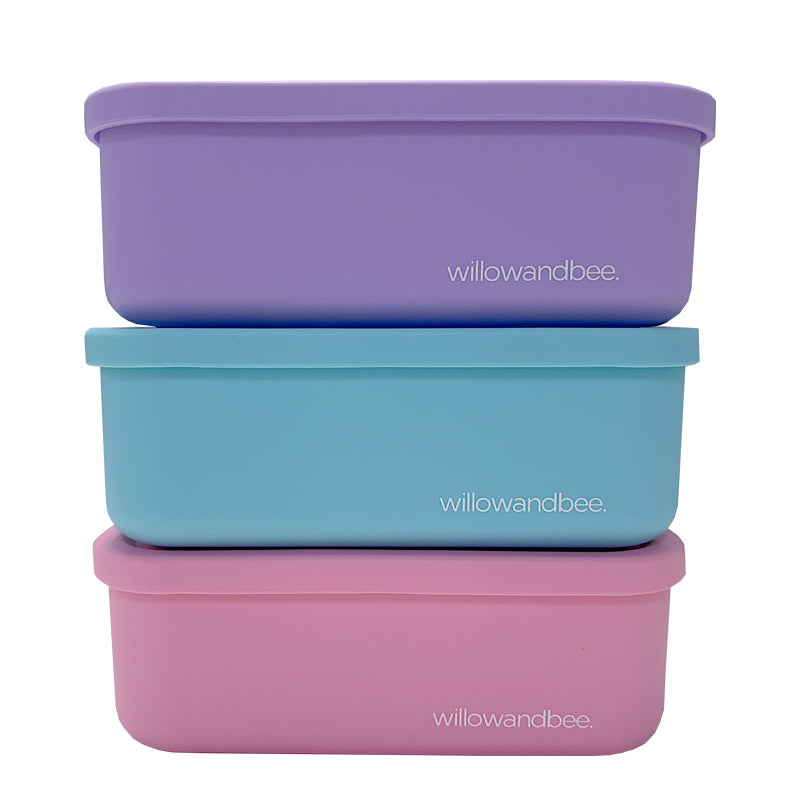 Mega Square Silicone Bento Blue