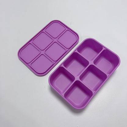 Fuschia Silicone Multi-Snack Box