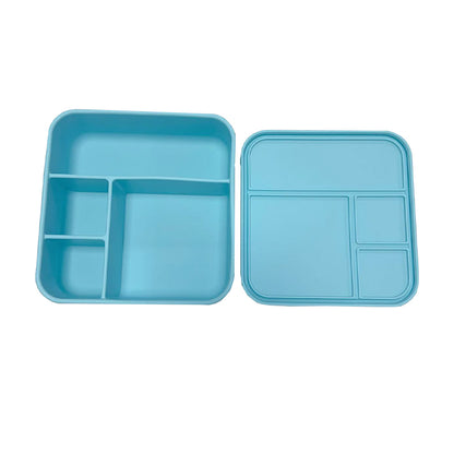 Mega Square Silicone Bento Blue