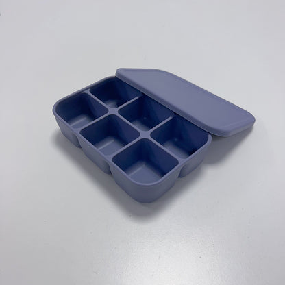 Dark Blue Silicone Multi-Snack Box