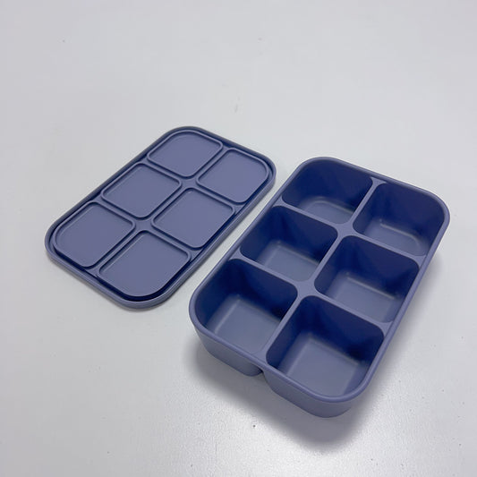Dark Blue Silicone Multi-Snack Box