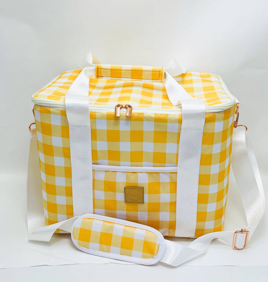 Sunshine Check Insulated Picnic Cooler Bag