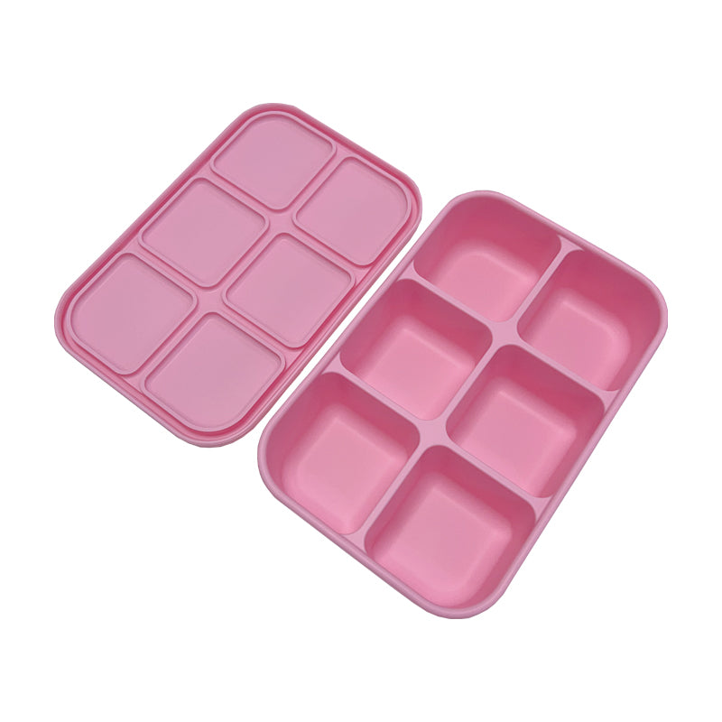 Pink Silicone Multi-Snack Box