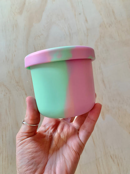 Silicone Snack Container Pastel Multi-Colour