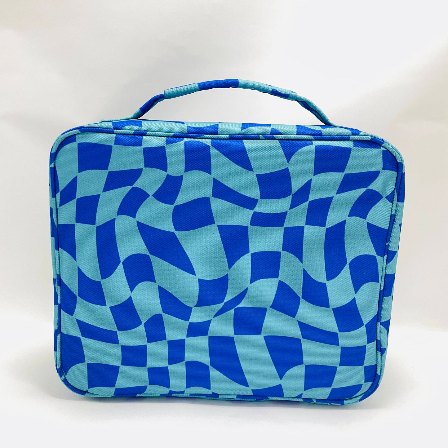 Blue Check Insulated Lunch Bag