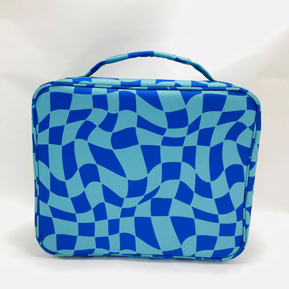 Blue Check Insulated Lunch Bag