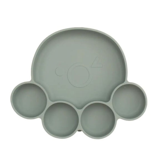 Silicone Octopus Divider Plate - Blue