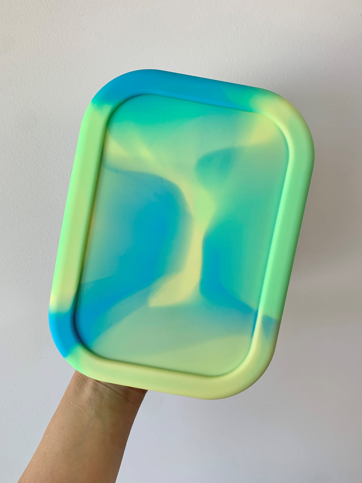 3 Compartment Silicone Lunchbox Bright Lime Multi-Colour