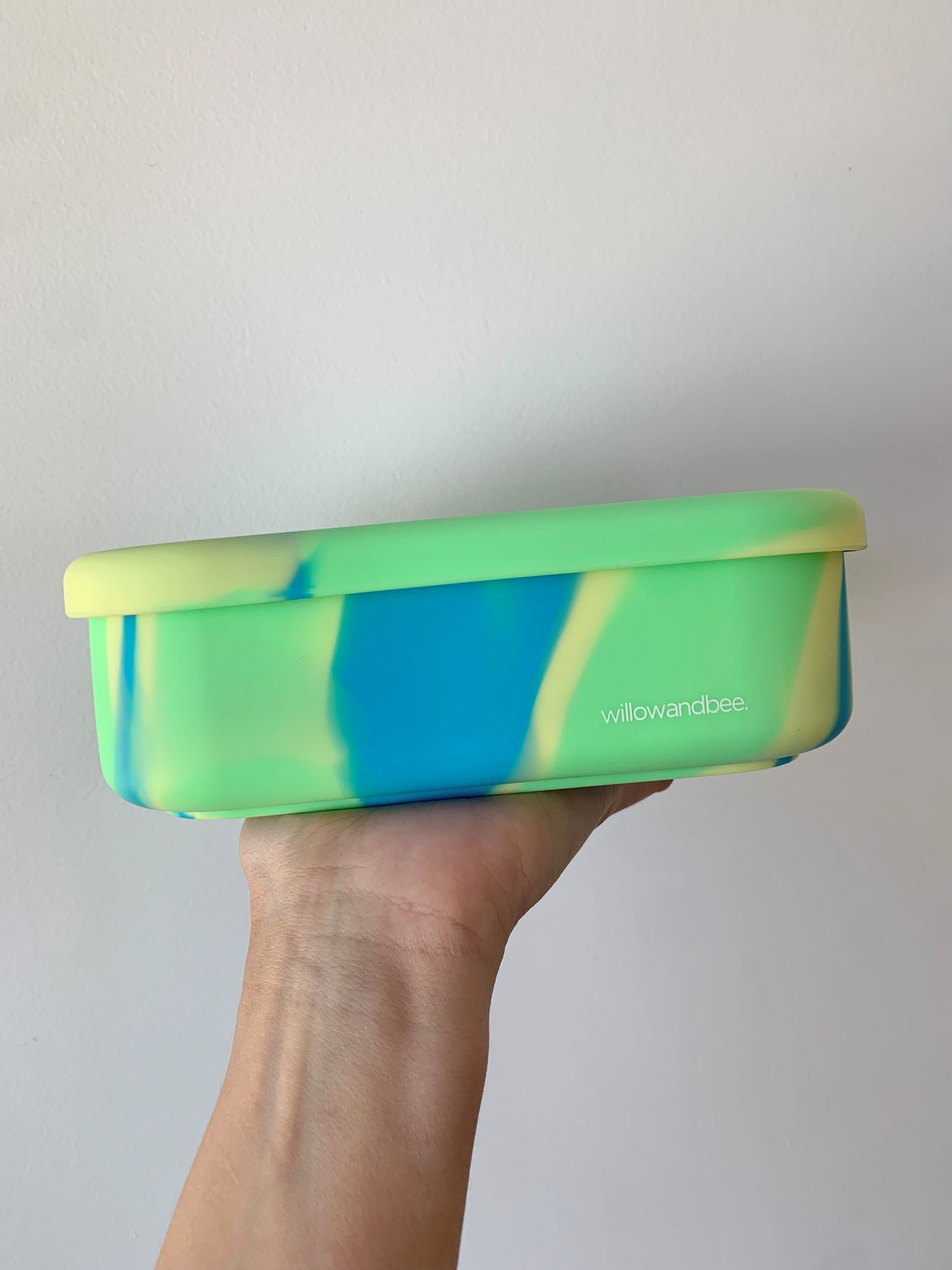 3 Compartment Silicone Lunchbox Bright Lime Multi-Colour