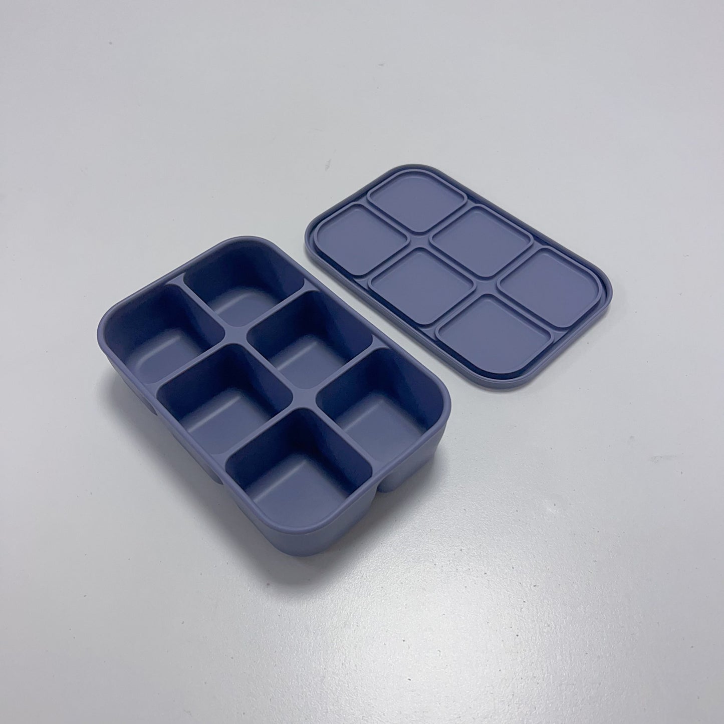 Dark Blue Silicone Multi-Snack Box