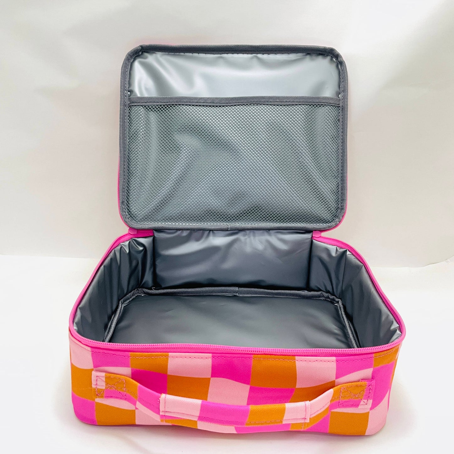 Check Pink Insulated Lunch Bag