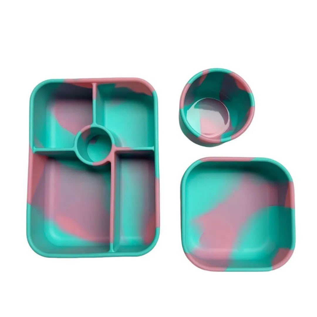 Aqua Berry 5 Compartment Bento Bundle