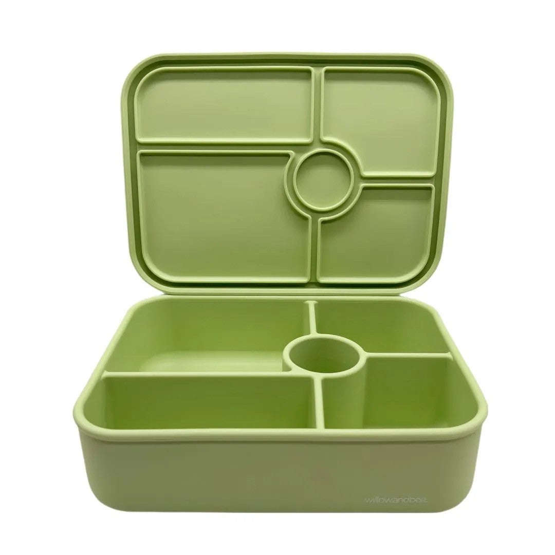 5 Compartment Silicone Bento Lime