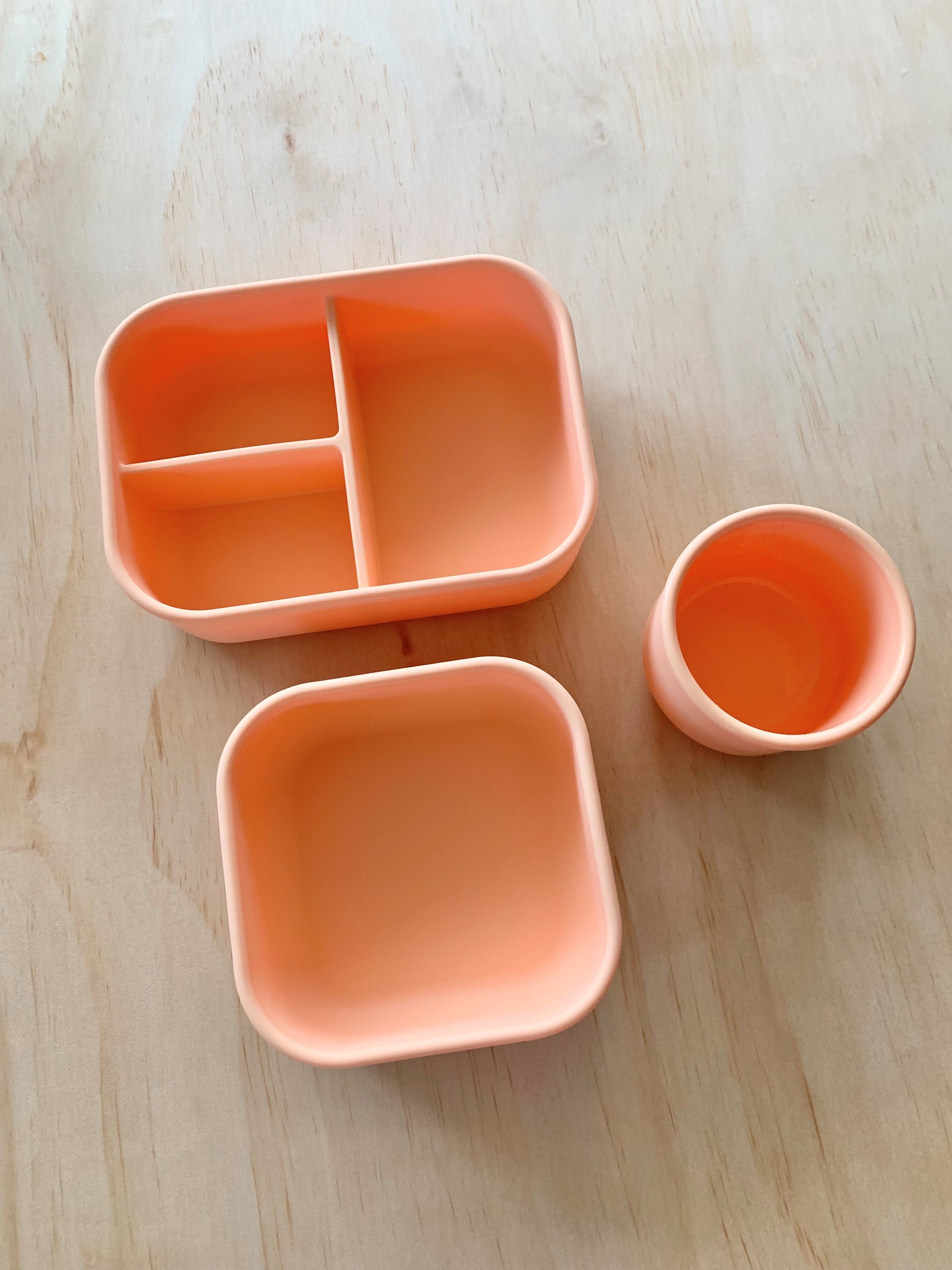 Peach Silicone 3 Piece Bundle – Willow&Bee