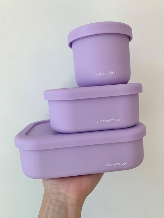 Violet Silicone Snack Container
