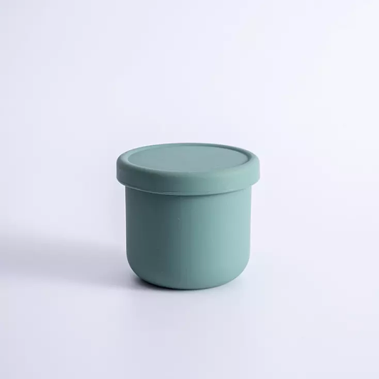 Silicone Snack Container Sage Green